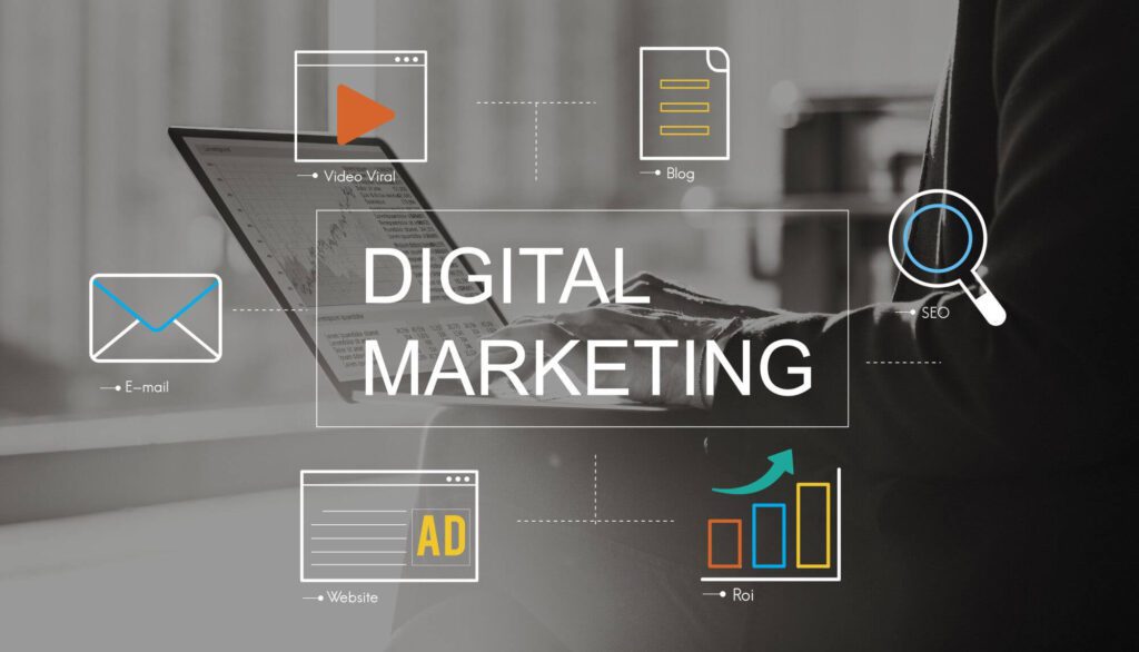 Digital marketing agency analyzing data's for better strategies