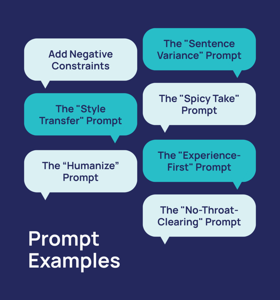7 Prompt Examples: What to Tell AI So It Doesn't Sound Like AI