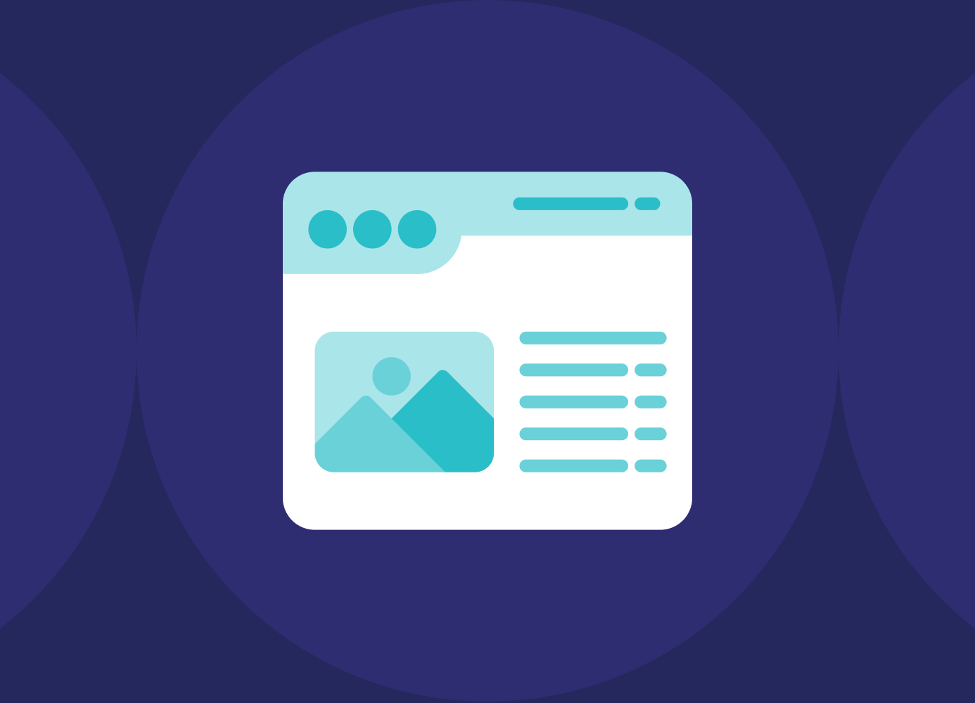 Article layout icon with image placeholder and text