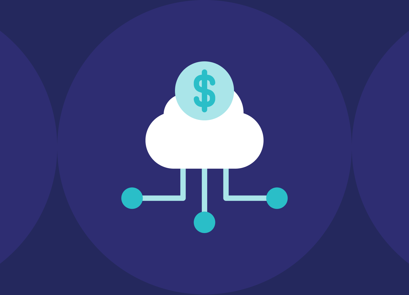 “Cloud icon with document lines and dollar sign representing paid AI tools